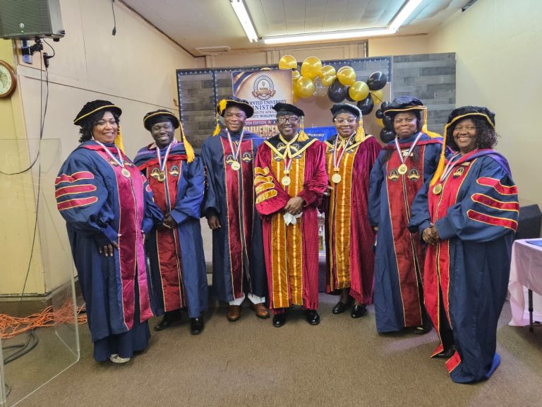 Anointed University Worldwide USA Chapter 2026 commencement ceremony group photograph