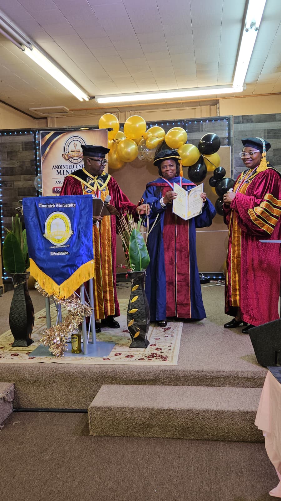 Anointed University Worldwide USA Chapter 2026 Honoris Causa presentation